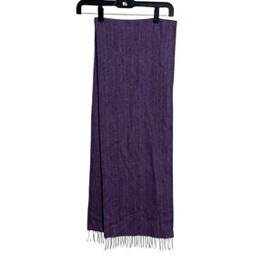 Magee cashmere scarf with fringe